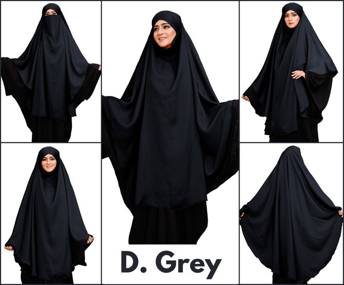 Plain Long 01 Niqab Style Prayer Khimar Casual Wear Wholesale Abaya Collection